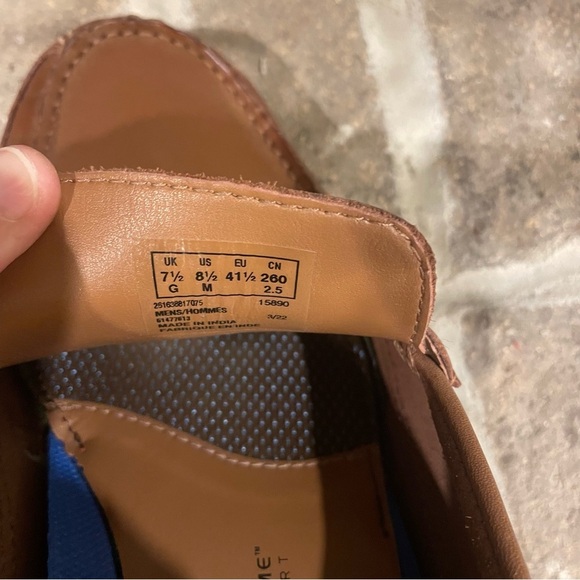 Men's Clarks Brown Leather Driving Loafers Size 8.5 - Picture 8 of 8